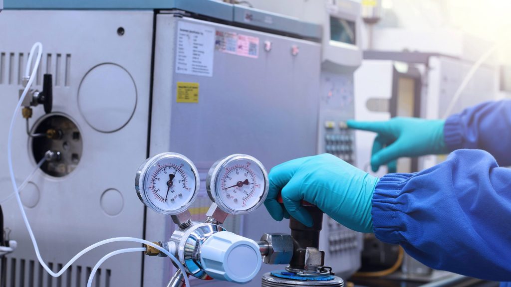 Gas Chromatography Analyzer in Laboratory